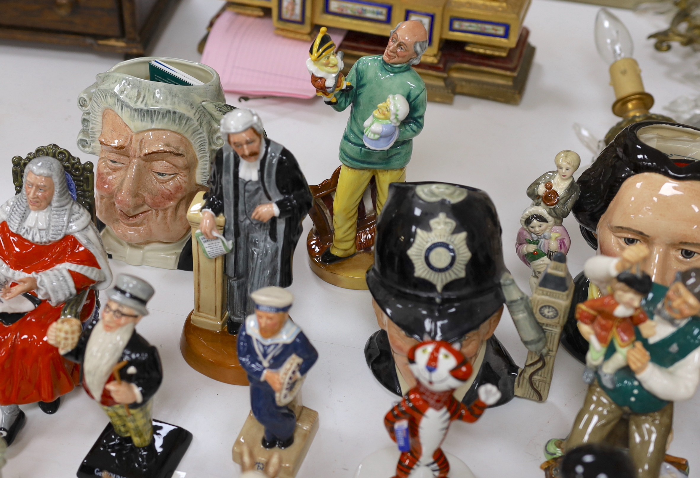 A quantity of miscellaneous Doulton figures and jugs